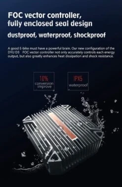 DYU D3F Opvouwbare Elektrische Fiets, Slimme Mountainbike Voor Volwassenen, 240W Aluminiumlegering Fiets Verwijderbare 36V/10Ah Lithium-ion Batterij Met 3 Rijmodi -Fiets Verkoop Winkel 783x1200