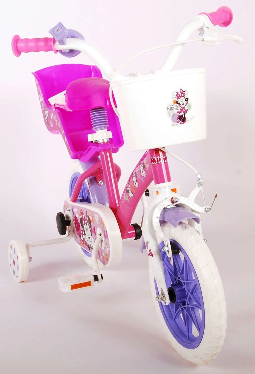 Disney Minnie Cutest Ever! Kinderfiets - Meiden - 12 Inch - Roze - Doortrapper 8 Disney Minnie Cutest Ever! Kinderfiets - Meiden - 12 Inch - Roze - Doortrapper - Afbeelding 8