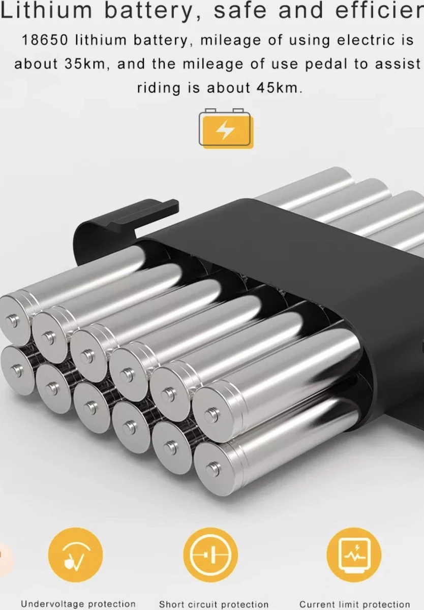 Merkloos MoovWay Elektrische Mini Scooter | E-bike Met Cruise Control | 25km/h 4 Merkloos MoovWay Elektrische Mini Scooter | E-bike Met Cruise Control | 25km/h - Afbeelding 4