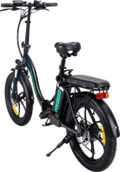 Hitway BK6 Elektrische Fiets | Opvouwbare E-bike | 20 Inch Fat Tire | 350W Motor | 10Ah | Zwart/Groen -Fiets Verkoop Winkel 842x1200