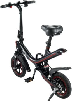 [ Ouxi V1 ] [Elektrische Vouwfiets ] [ Zwart Met Rood ] [ 250W] [actieradius 35 Km ] [snelheid 25km/h ] -Fiets Verkoop Winkel 856x1200