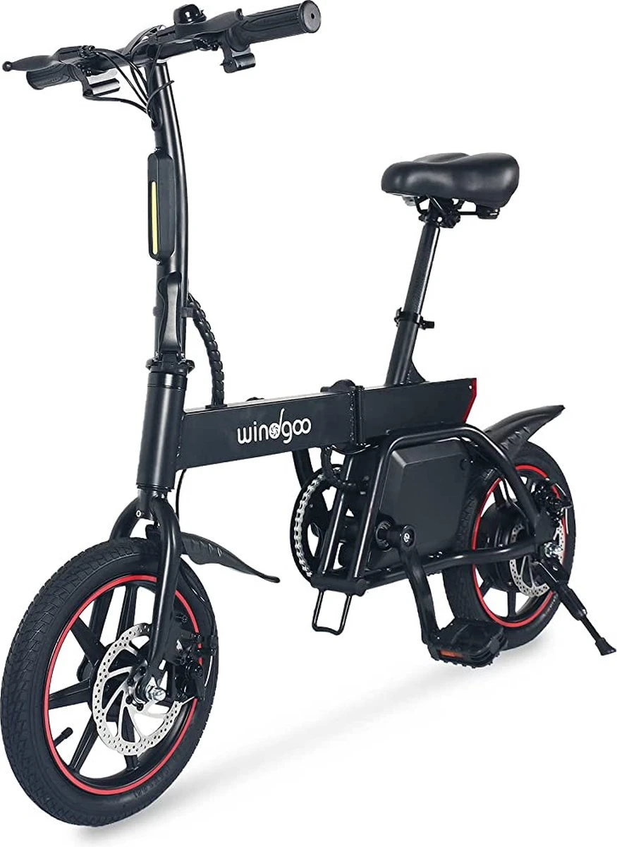 Windgoo B20 V3 - Elektrische Vouwfiets - E Bike - 250W 7.8Ah Batterij - APP IOS Android - 14 Inch - 25 KM/H - Zwart 13 Windgoo B20 V3 - Elektrische Vouwfiets - E Bike - 250W 7.8Ah Batterij - APP IOS Android - 14 Inch - 25 KM/H - Zwart - Afbeelding 13