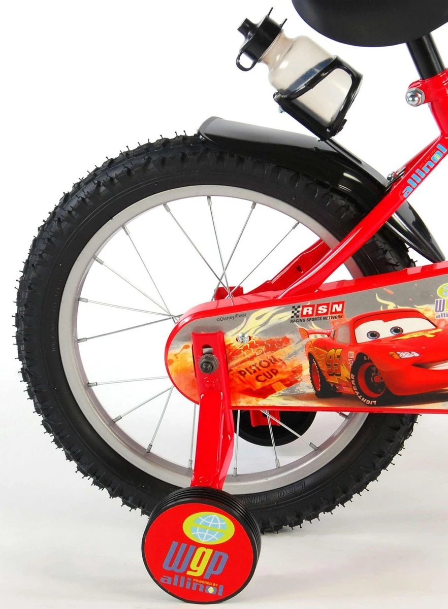 Volare Disney Cars Kinderfiets - Jongens - 16 Inch - Rood 6 Volare Disney Cars Kinderfiets - Jongens - 16 Inch - Rood - Afbeelding 6