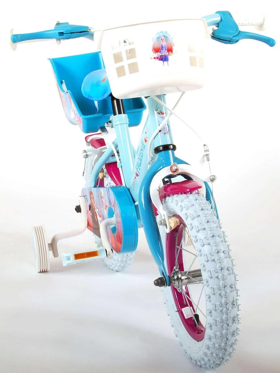 Volare Disney Frozen 2 Kinderfiets - Meisjes - 12 Inch - Blauw/Paars - Twee Handremmen 7 Volare Disney Frozen 2 Kinderfiets - Meisjes - 12 Inch - Blauw/Paars - Twee Handremmen - Afbeelding 7