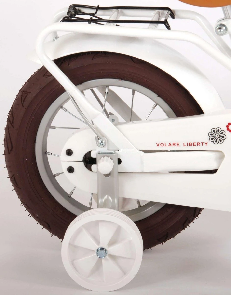 Volare Liberty Kinderfiets - Meisjes - 12 Inch - Wit - 95% Afgemonteerd 7 Volare Liberty Kinderfiets - Meisjes - 12 Inch - Wit - 95% Afgemonteerd - Afbeelding 7