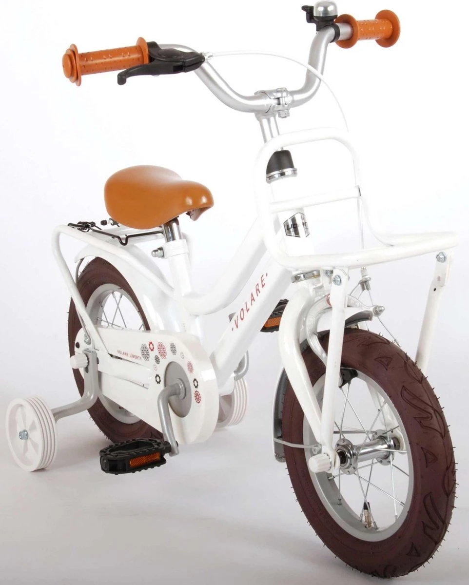 Volare Liberty Kinderfiets - Meisjes - 12 Inch - Wit - 95% Afgemonteerd 8 Volare Liberty Kinderfiets - Meisjes - 12 Inch - Wit - 95% Afgemonteerd - Afbeelding 8