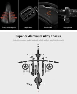 Matrix E Bike - Kugoo B2 Pro - Elektrische Opvouwbare Fiets/step 14 Inch 400W - Met Trappers - Snelheid Max. 45 Km/u -Fiets Verkoop Winkel 989x1200